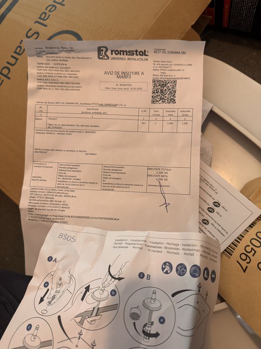 Obiecte sanitare para dus capac wc