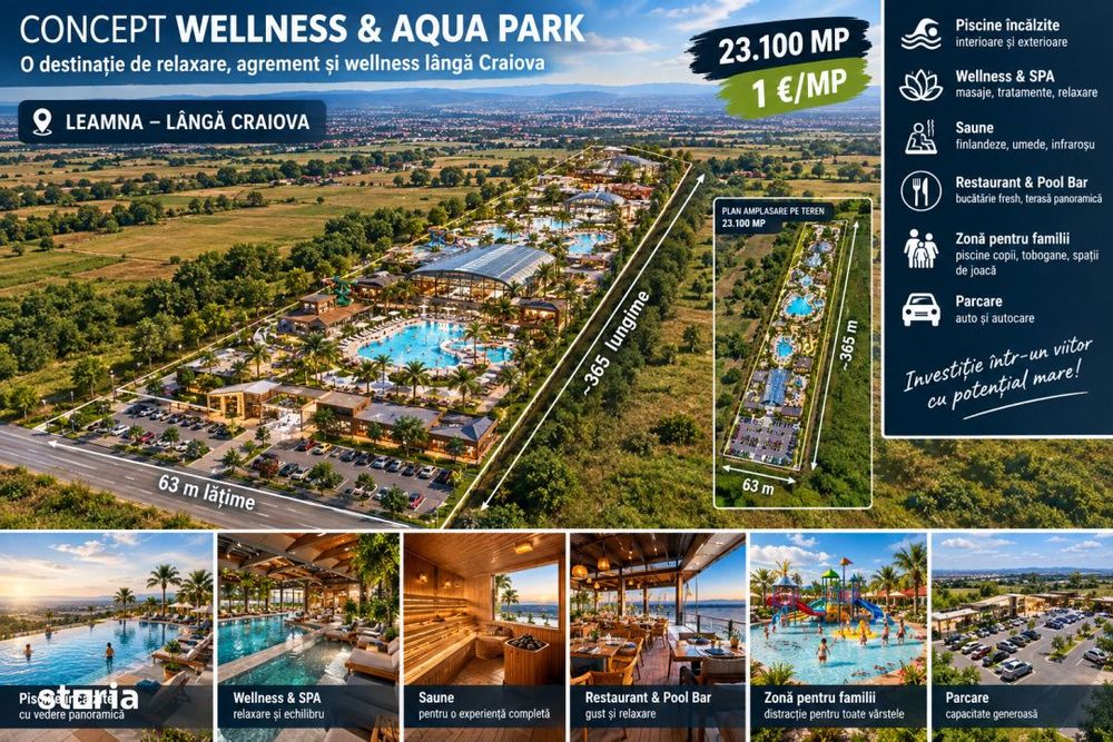 Teren extravilan, 23.100 mp, zona Piscina Allegria-Leamna de sus