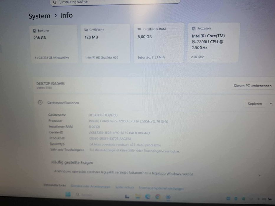 Dell Vostro 15 5000 – i5 / 8GB