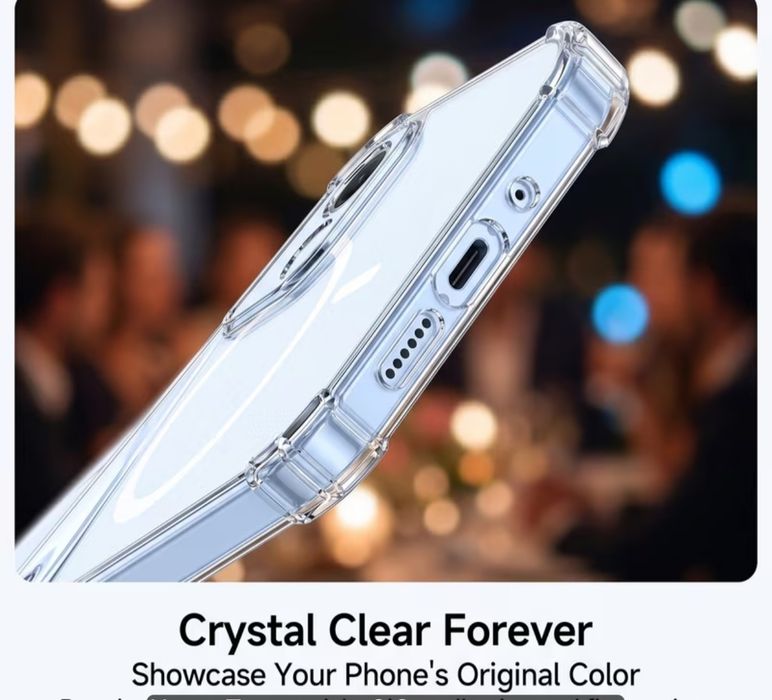 Honor 600pro кейс crystal clear Magsafe ударо-устойчив