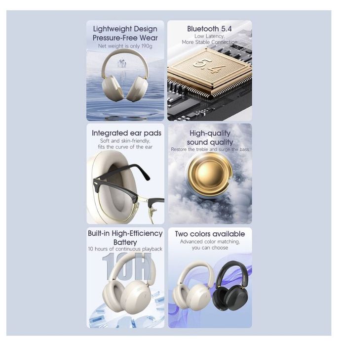 Casti wireless Dudao X22 Max ANC Negru