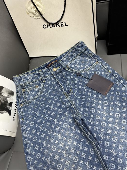 Louis Vuitton монограм дънки oversize, S M L, лимитирани овърсайз