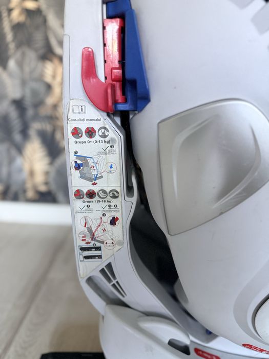 Scaun auto ISOFIX U-Grow UGHCS-06, 0-36 kg, Gri/Negru