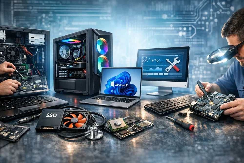 Kompyuter remont va Noutbuk ustasi , компьютер ремонт , уста