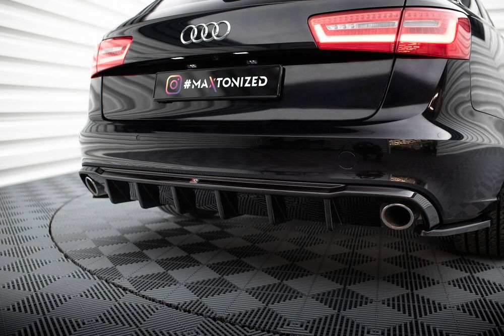 Дифузьор за задна броня Maxton design за Audi A6 C7 комби (2011-2014)