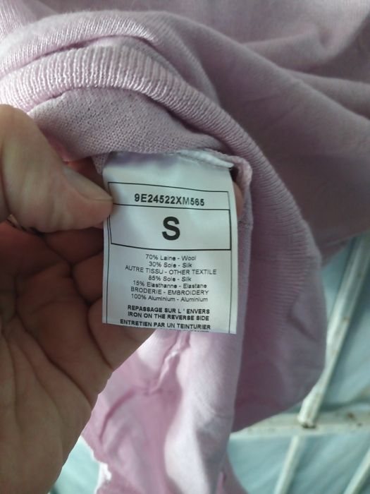 Christian Dior bluza de dama din lana și mătase naturală