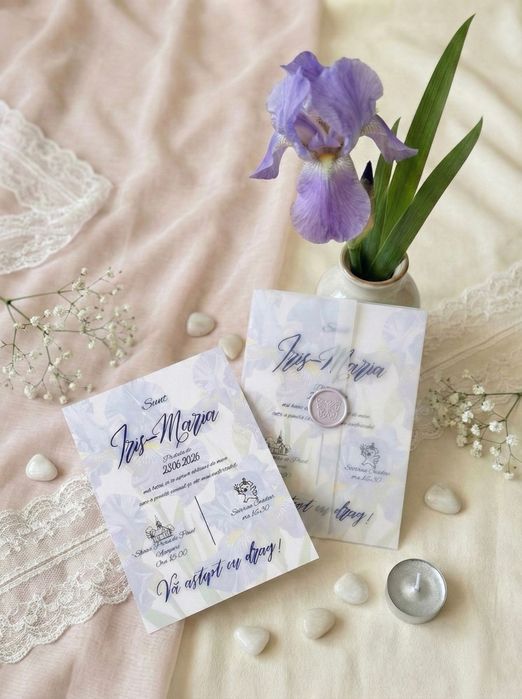 Invitatii nunta, botez, plicuri bani, meniuri, papetarie evenimente