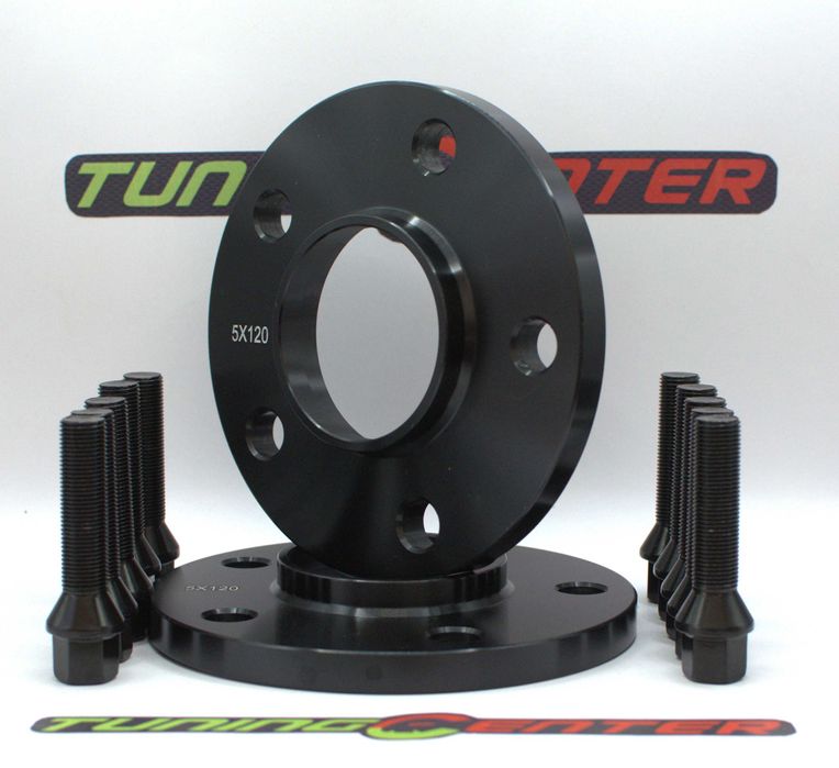 Set 2Flanse Distantiere Negre 5x120 12mm dedicate BMW