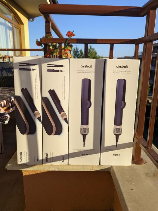 (ТОП ЦЕНА) Dyson Airstrait Ht01 преса за коса Jasper/Plum