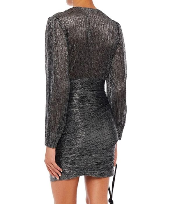 Maje рокля сребърна