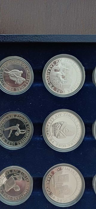 Сребърни монети Олимпийски игри Сараево 1984