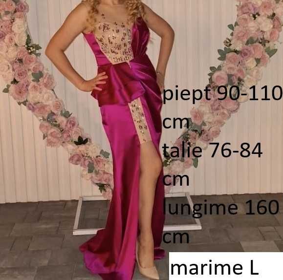 Rochie eleganta ocazie marime L/XL 42 roz femei moderna