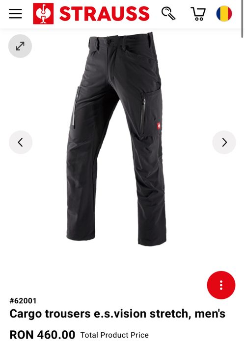 Engelbert Strauss Vision Stretch XL EU56 UK40 uvex mascot snickers