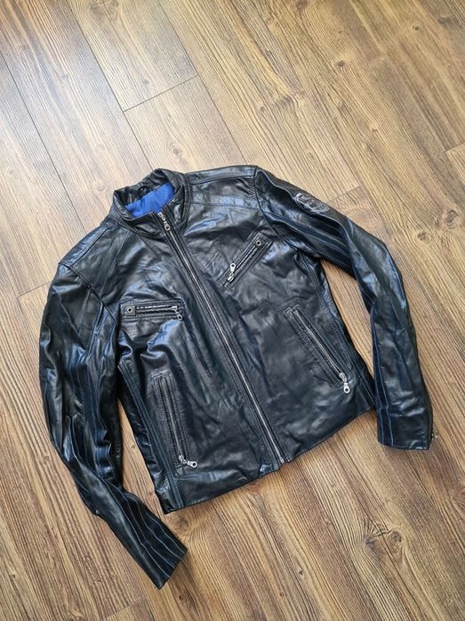 Страхотно мъжко кожено яке ROCKENBLUE,  естествена кожа,  размер  S