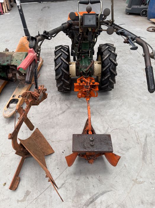Motocultor Goldoni 14 cv cu remorcă ,freză,plug și răriță 4x4