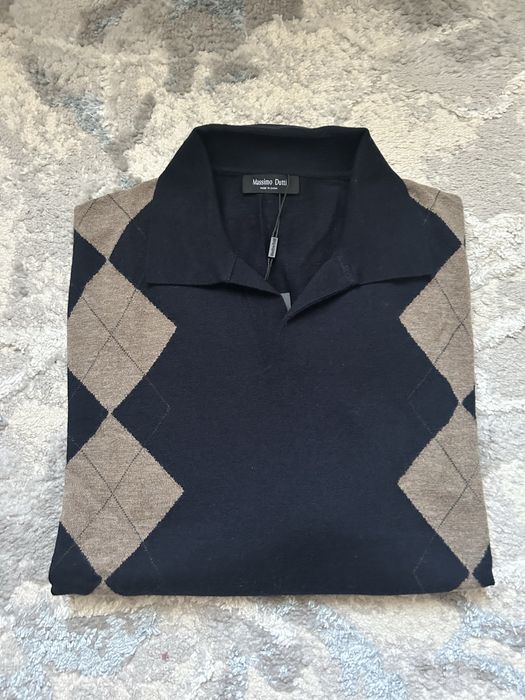 Шерстяной поло-свитер Massimo Dutti