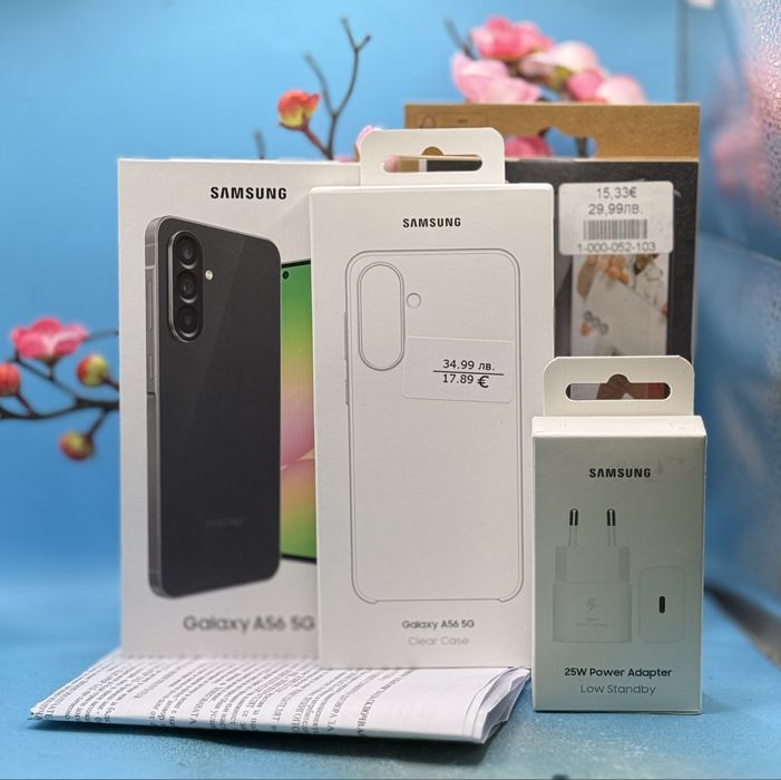 НОВ!!! Samsung Galaxy A56, 8GB RAM, 128GB, 5G, Awesome Graphite