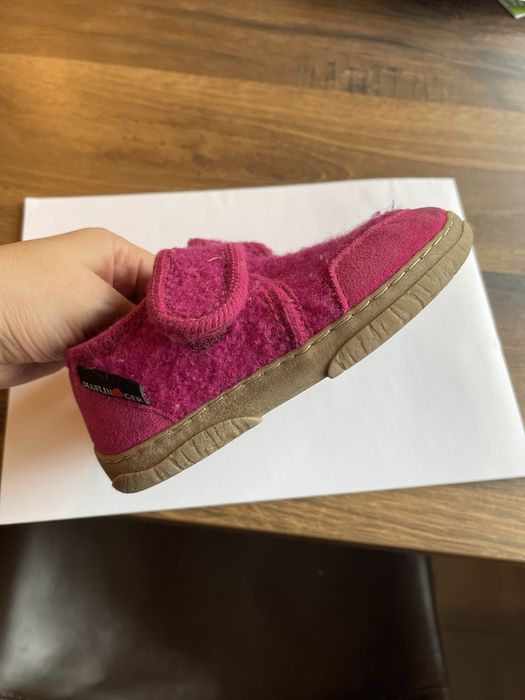 Botosei gradinita Halfinger lana si piele intoarsa marime 25