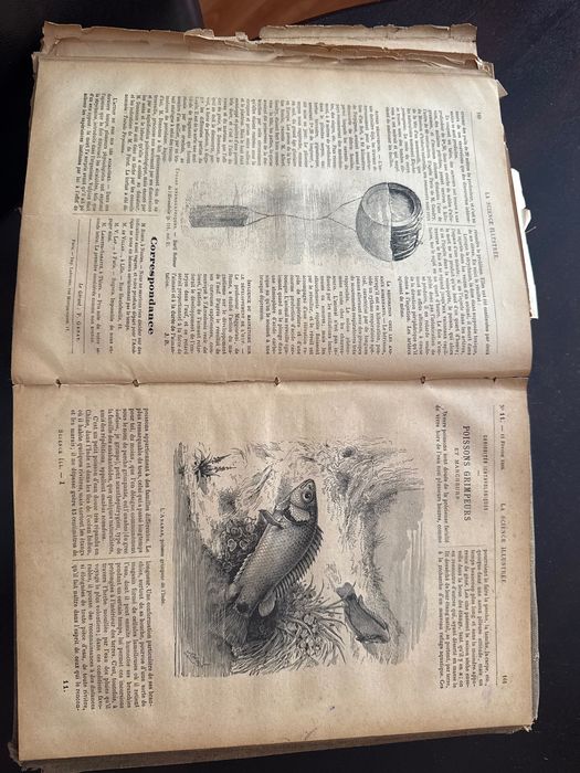 Lot 4 Cărți Vechi Antice (Sec. XIX) – Știință & Geografie (La Science Illustrée 1888-1891 + Malte-Brun)