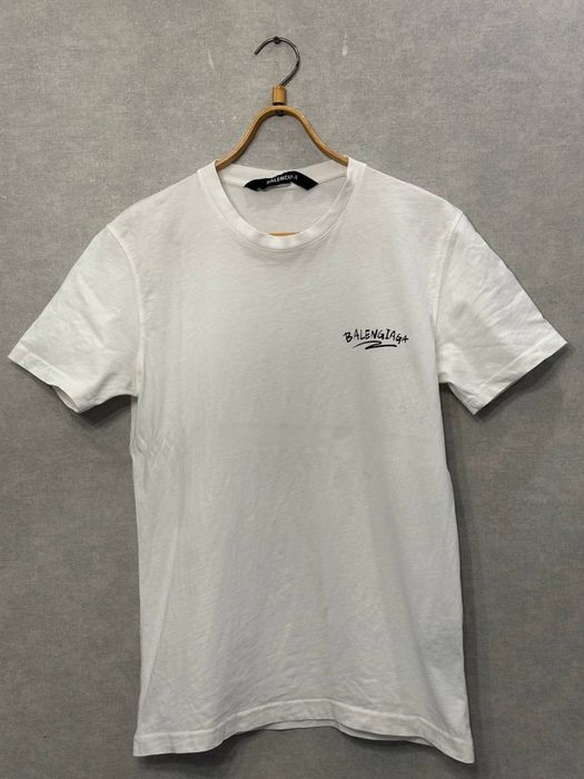 Белая футболка balenciaga