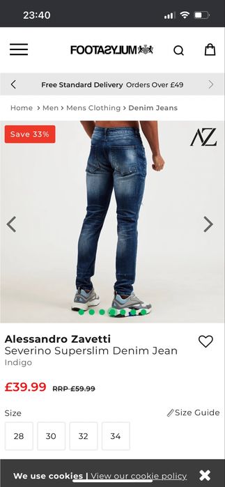 Дънки Alessandro Zavetti