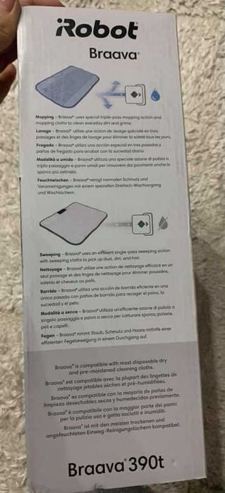 Irobot Braava 390Turbo mop robot NOU SIGILAT Nu Roborock Xiaomi drone