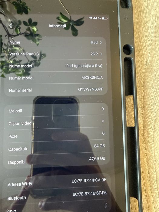 Ipad 9 2021, 10.2 inch,  64gb ram, space grey