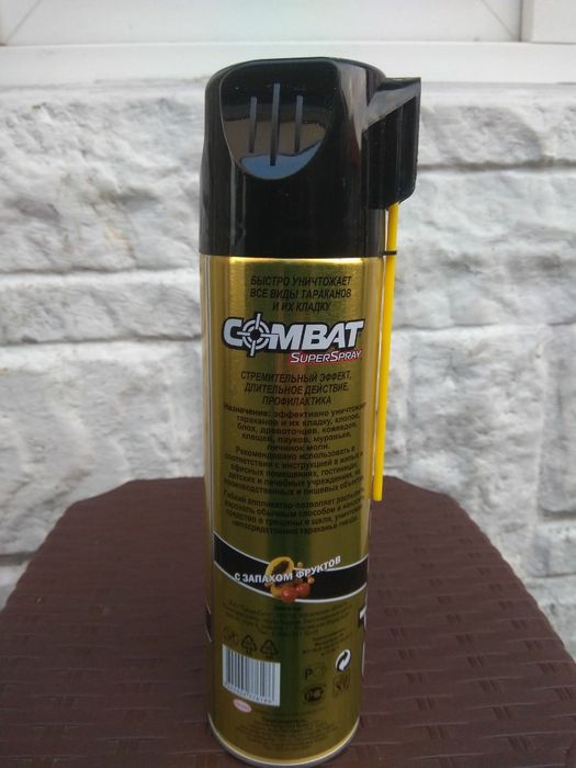 Средство COMBAT Superspay от тараканов и их кладку.Клопов,блох и.т.д