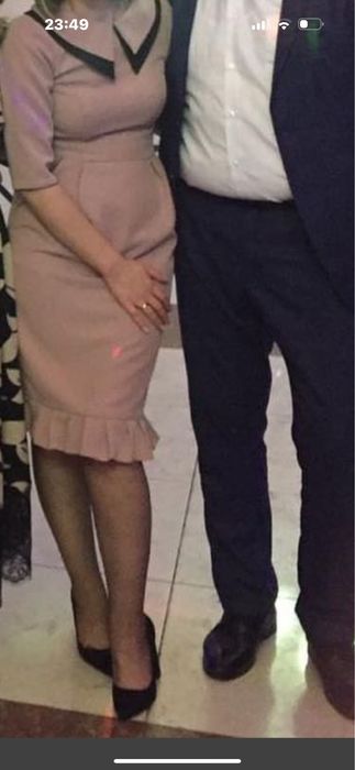 Платье розовое