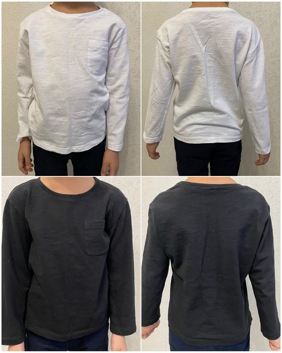 Базовые лонгсливы для мальчика 110-116 рр (5-6 лет)