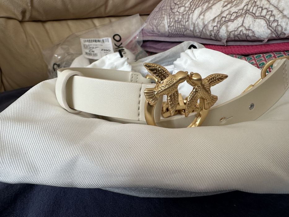 Колан Pinko кожа и златна верига