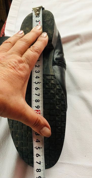 Дамски ботуши -естественна кожа - тъмно кафяви ,черни, 41 номер