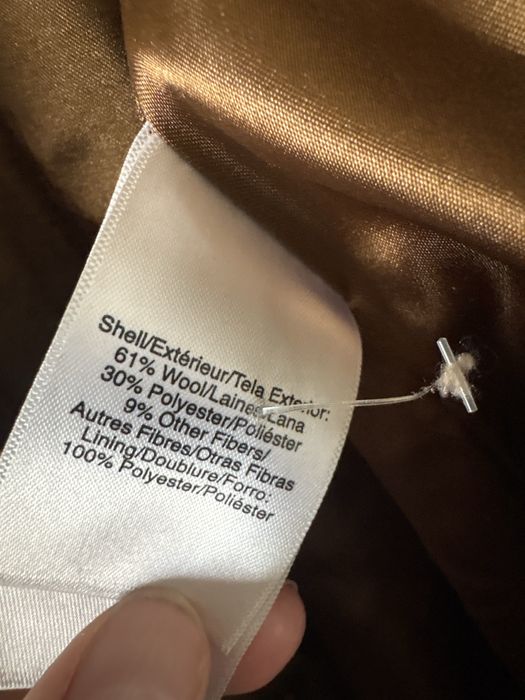 dkny trench палто, вълна, кафяв, размер 8(38-40)