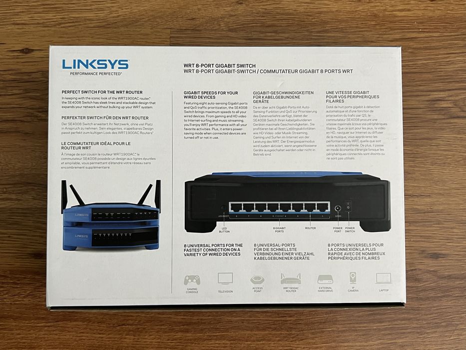 Linksys SE4008 - Gigabit switch 8 порта