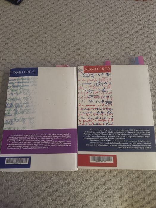 Culegere admitere Politehnica Matematica si Fizica