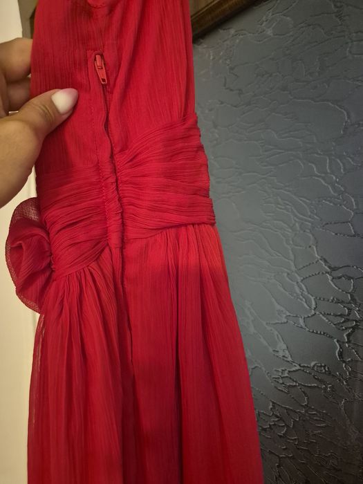 Rochie scurtă H&M , culoarea roșie, mărimea 36