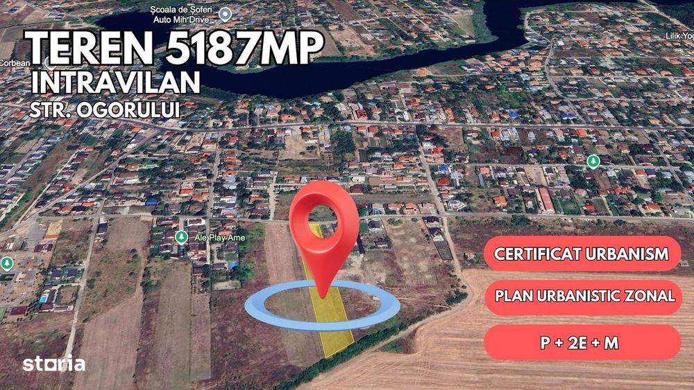 Teren Intravilan – 5.187mp – Corbeanca – P+2E+M