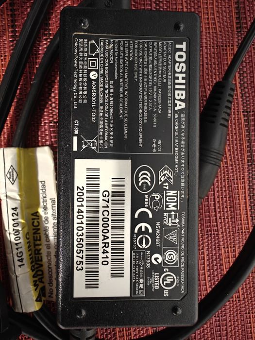 Încărcător laptop Toshiba original