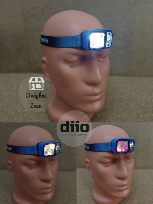 Lanterna PREMIUM de cap cu afisaj digital si leduri CREE P35