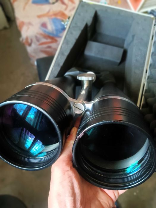Супер огромен марков бинокъл 25х100 в куфар, дневни и нощни наблюдения