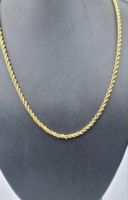 Vand lant aur nou 14k model rope chain sau șnur (500 lei pe gram)