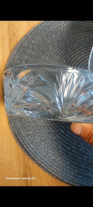 Български кристал от соца ,съд за лед,купа и ордьовър