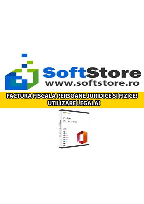 Licente 100% Retail: Office 2021 Pro Plus (FACTURA Firme & PF, LEGAL!)
