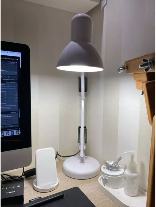 Лампа светильник настольная с струбциной большой