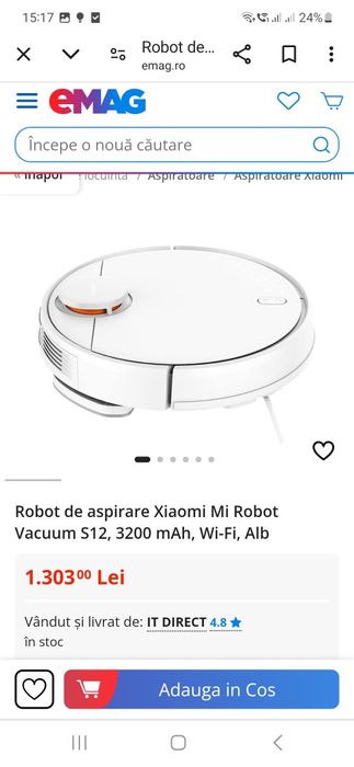 Robot asirator Xiaomi S12
