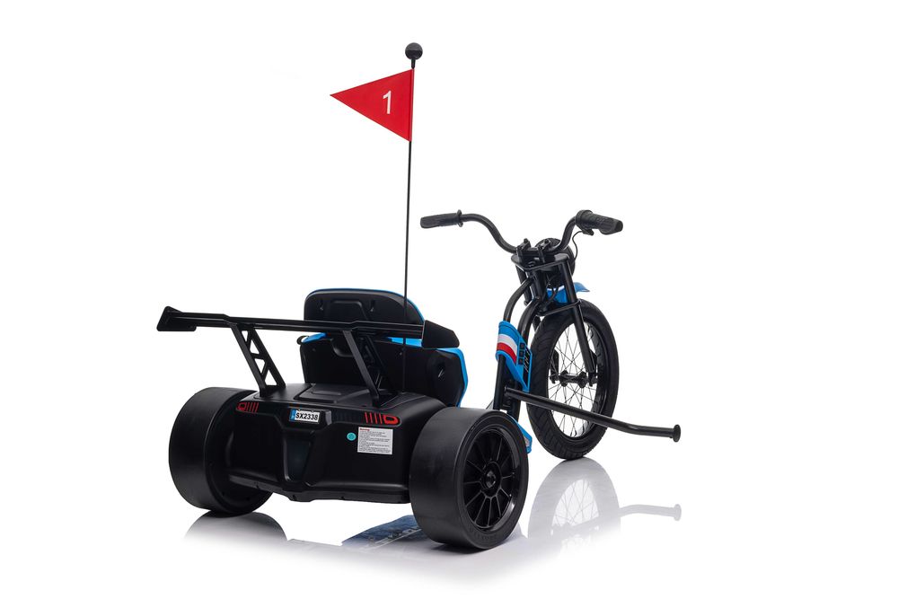 Motocicleta electrica Kinderauto BJSX2338  2x 250W, 24V 10Ah #Blue