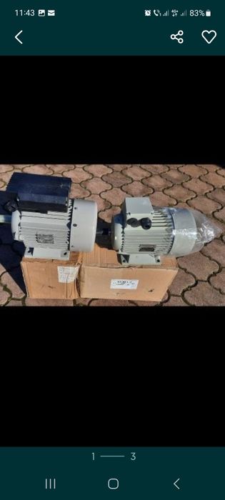 Motoare electrice trifazate.