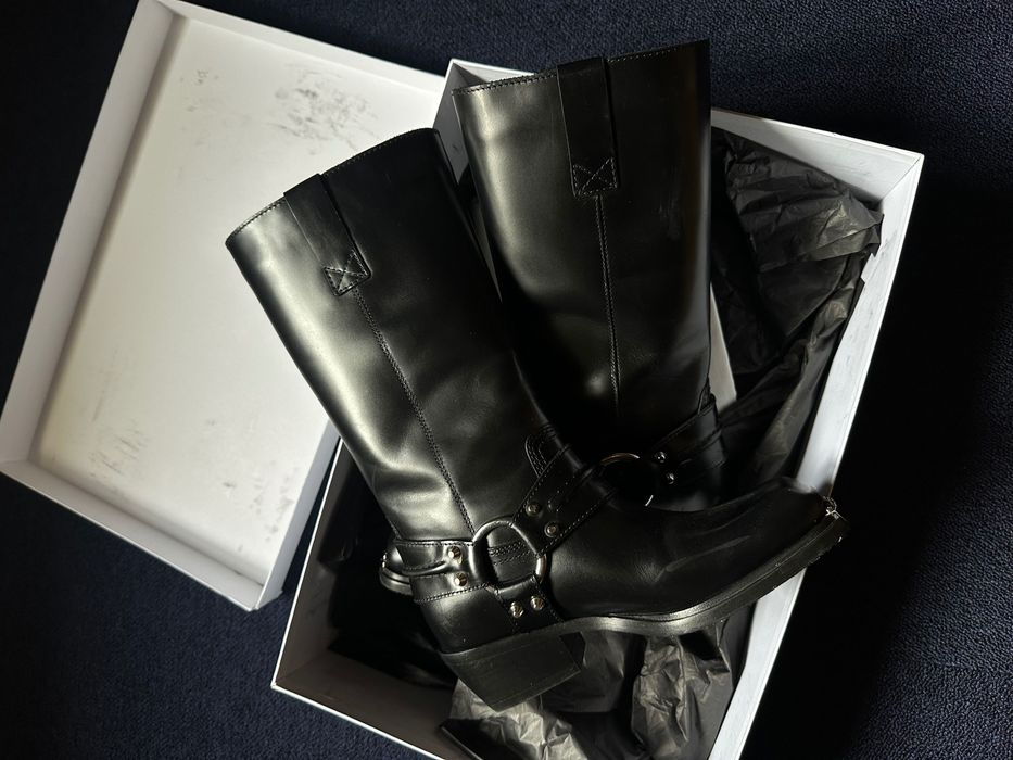 Сапоги кожанные Sandro