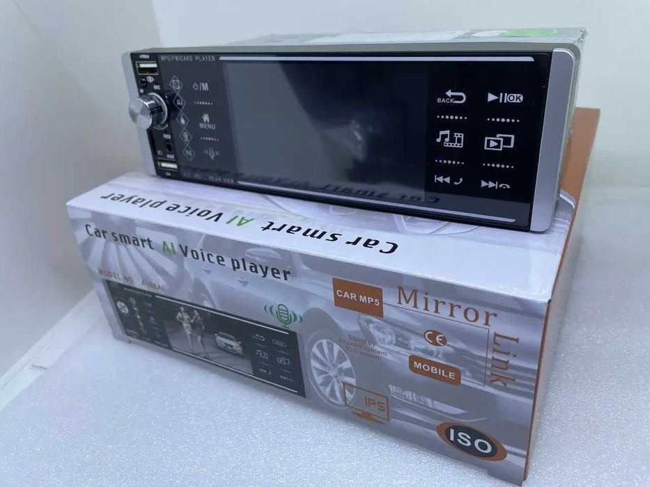 Pioneer 4168T 1DIN MP5 сензорно Авторадио Bluetooth USB SD камера за заден ход 4x50W, 4.1 Инча