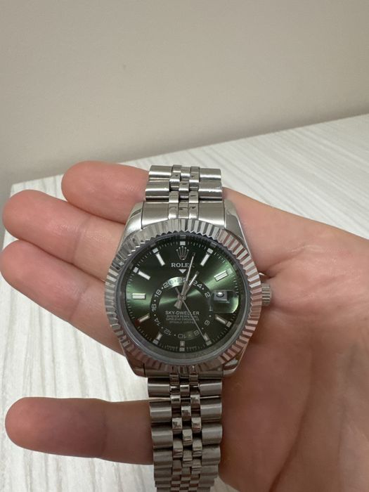 Rolex sky-dweller green dial men